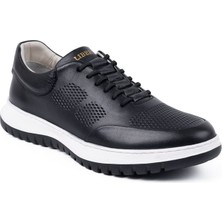 Libero LZ5906 Unisex Hakiki Deri Eva Antik Günlük Comfort Ayakkabı Siyah