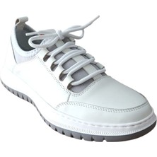 Libero LZ5911 Kadın Hakiki Deri Eva Antik Günlük Casual Ayakkabı Kırık Beyaz