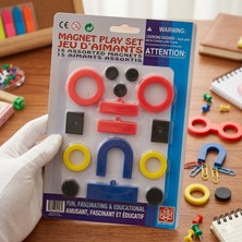 Direkstoktan Edu-Toys Mıknatıs Deney Seti - 15 Pc Assorted Magnet Playset / 15 Parça Eğitici Mıknatıs Oyun Seti - Renkli Geometrik Magnetler - Fen Bilgisi ve Deney Seti