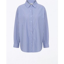 Mavi Renk Skyline Stripes Shirt