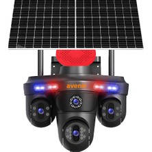 Avenir AV-S439 3 Lens 3ptz Güneş Enerjili Solar 4g Sim Kartlı Kamera