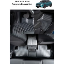 Elektrikli Pazar Peugeot 3008 3D Havuzlu Paspas Seti – Tam Uyumlu, Kokusuz ve Sıvı Geçirmez