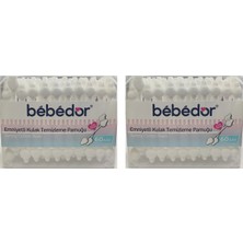 Bebedor Güvenlikli Kulak Temizleme Çubuğu 2 Adet 60 'lı