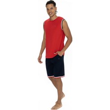 U.S. Polo Assn. U.s Polo Assn. 18872 Erkek Kolsuz Şort Pijama Takımı