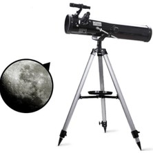 Özgürce 76X700 Profesyonel Uzay Teleskopu Siyah ile Yıldız ve Gezegen Gözlemi