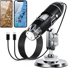 Özgürce Yüksek Çözünürlük Dijital Mikroskop 1600X Zoom, Taşınabilir ve Çok Yönlü Kullanım