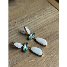 Lavanderopa Renkli Mineli Küpe