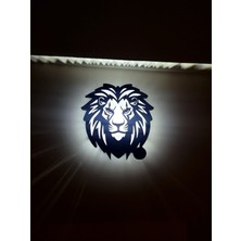 Alse 3D Aslan Kafası Duvar & Gece Lambası