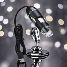 Özgürce Yüksek Çözünürlüklü 2mp USB Dijital Mikroskop, 8 LED Işıklı, Pc Uyumlu