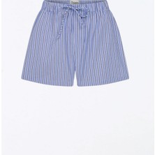 Mavi Renk Skyline Stripes Short