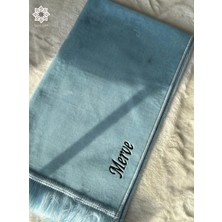 Safa Gift Kişiye Özel Isimli Lüx Kadife Seccade, Düz Velur Isim Nakışlı Seccade, Çeyizlik Hediyelik Seccade