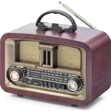 Twin Store Bluetooth Nostaljik Hoparlör Fm 24.8 x 11.7 x 18.5 cm NS6650BT