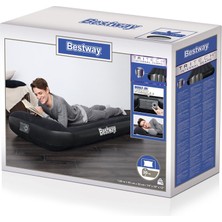 Keskin Sound Bestway Kamp Yatak Flok Siyah Pompalı 188X99X30