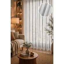 evihtiyaclarim by IOC Soft Bambu Model Tül Perde Ütü Istemez 1/2 Seyrek Pileli Kaliteli Modern Tasarım