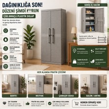 Csb Store Çok Amaçlı Depolama Dolabı – Bahçe, Balkon ve Garaj Için Ideal, Plastik Dolap