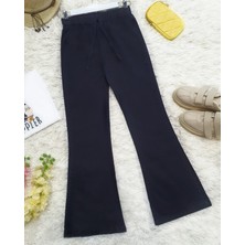 Moda Morfo İspanyol Paça Bağcık Detaylı Kot Pantolon  -Laci