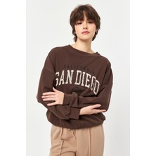 My Flamenco Oversize Baskılı Günlük Sweatshirt