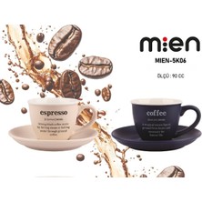 MİEN Mien Earth 2'li Kahve Fincan Takımı 90ML
