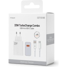 Simex USB to Type-C SPS-19 OneCore USB 33W Sarj Seti