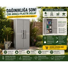 Csb Store Dış Mekan Kullanıma Uygun Plastik Saklama Dolabı – Uv Korumalı
