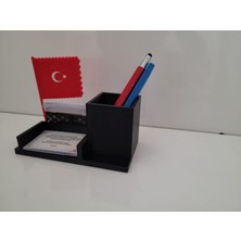 Alse 3D Kalemlik • Kartvizitlik • Notluk | 3’ü 1 Arada Ofis Masası Düzenleyici