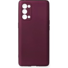 İntora Reno 5 Kılıf First Silikon - Mürdüm