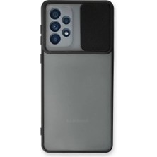 İntora Galaxy A73 5g Kılıf Palm Buzlu Kamera Sürgülü Silikon - Siyah