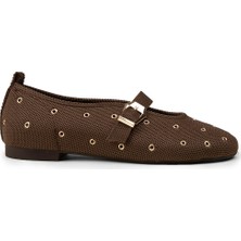 Deery Kadın Kahverengi Bantlı Babet - K4101ZKHVC01