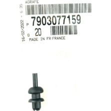 AR Oto Market Peugeot 106-206-208-307-308 Bagaj Pandizot Tutucu Klipsi Orijinal 7903077159