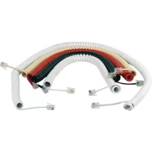 İntora Telefon Spiral Kablo Beyaz