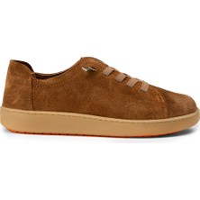 Deery Kadın Hakiki Süet Taba Rengi Sneaker Ayakkabı - SE605ZTBAC02