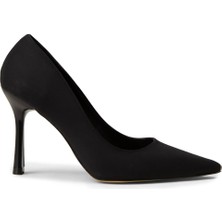 Deery Kadın Siyah Saten Stiletto - K0011ZSYHM01