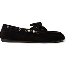 Deery Kadın Siyah Bağcıklı Loafer Ayakkabı - K2903ZSYHM01