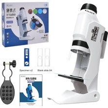 Özgürce 60X 120X Optik Mikroskop ve Mobil Telefon Tutucu Seti