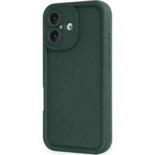 İntora Iphone 16 Kılıf Viera Silikon - Koyu Yeşil