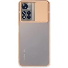 İntora Redmi Note 11 5g Kılıf Palm Buzlu Kamera Sürgülü Silikon - Pembe