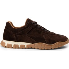 Deery Kadın Hakiki Süet Kahverengi Sneaker Ayakkabı - M5102ZKHVC01