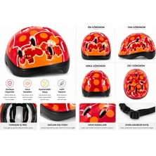Duman Oyuncak Renkli Desenli Çocuk Bisiklet Kaskı – Ayarlanabilir, Hafif ve Güvenli