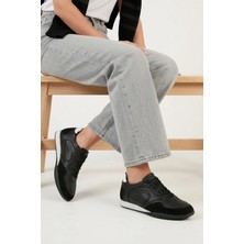 Ziya, Kadın Hakiki Deri Günlük Sneaker 1611022Z2743 Siyah
