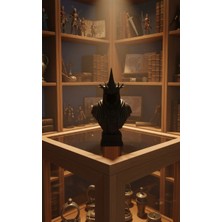 Major Hobi 3D Baskı Nazgûl Büst Biblo Yüzüklerin Efendisi Dekoratif Siyah Heykel 12,5 cm