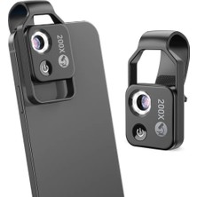 Özgürce Hd LED Mikro Mikroskop, Taşınabilir Cep Telefonu Lens, Siyah Renk