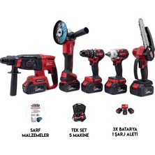 Chelikbei Chelikbeı Beşli  Set MW350R (10MM Ç.mandren+S.sıkma+Ş.spral+Ş.hilti+Budama)