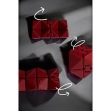 Major Hobi Sonsuzluk Küpü Infinity Cube – Stres Giderici Zeka Oyuncağı - Kırmızı - 3D Baskı