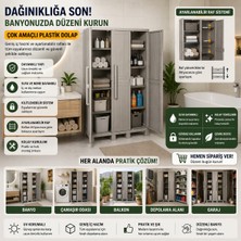 Csb Store Iç Raflı Plastik Dolap – Balkon, Banyo ve Depo Için Geniş Depolama Çözümü