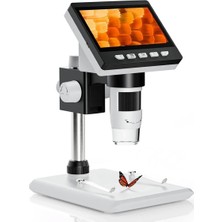 Özgürce Yüksek Çözünürlüklü 1080P LCD Dijital Mikroskop, 50X-1000X Büyütme, USB Işıklı