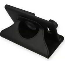 İntora Galaxy T110 / T113 Tab 3 Lite 7 Kılıf 360 Tablet Deri Kılıf - Siyah