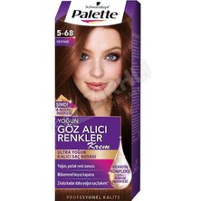 Palette Göz Alıcı Renkler 5.68 Kestane 50 ml Ultra Yoğun Kalıcı Saç Boyası Tüp Formda