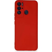 İntora Tecno Pova Neo Kılıf Nano Içi Kadife Silikon - Kırmızı