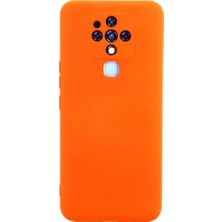 İntora Tecno Camon 16 Kılıf Nano Içi Kadife Silikon - Turuncu