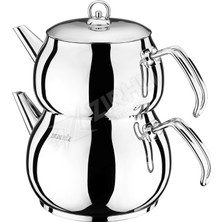 Akdeniz Küre Metal Orta Boy Çaydanlık